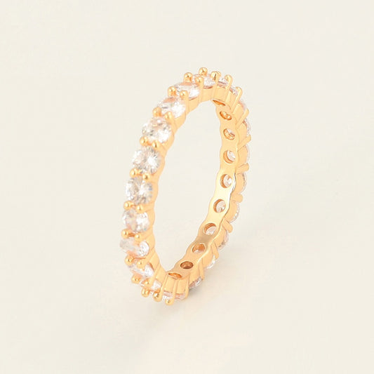 Harma Jewelry divine collection 18k gold plated Gold Brilliant Eternity Band