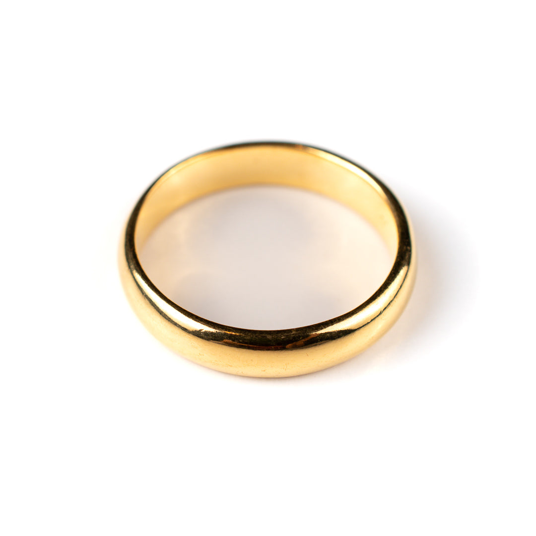 Harma Essentials Minimalist 24k Gold plated Band Ring