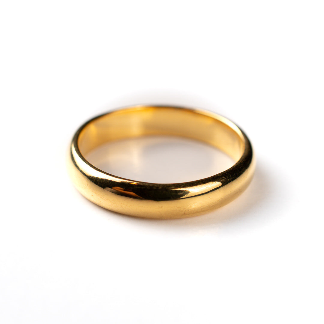 Harma Essentials Minimalist 24k Gold plated Band Ring