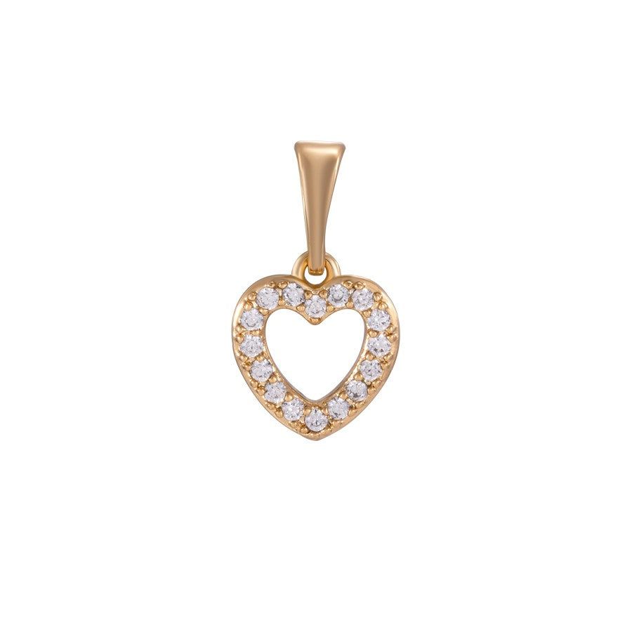 Harma jewelry 18k gold plated Gentle Love Petite Heart Necklace