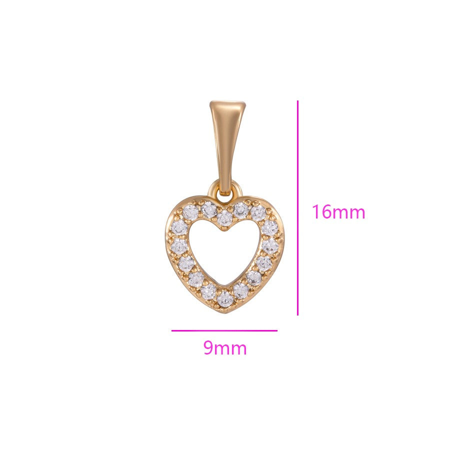 Harma jewelry 18k gold plated Gentle Love Petite Heart Necklace