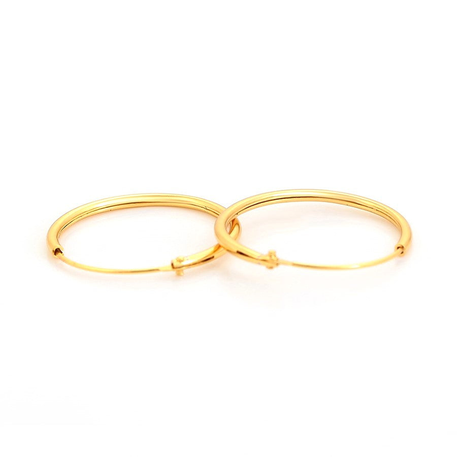 Harma Essentials Back to Basics Thin Gold Hoops