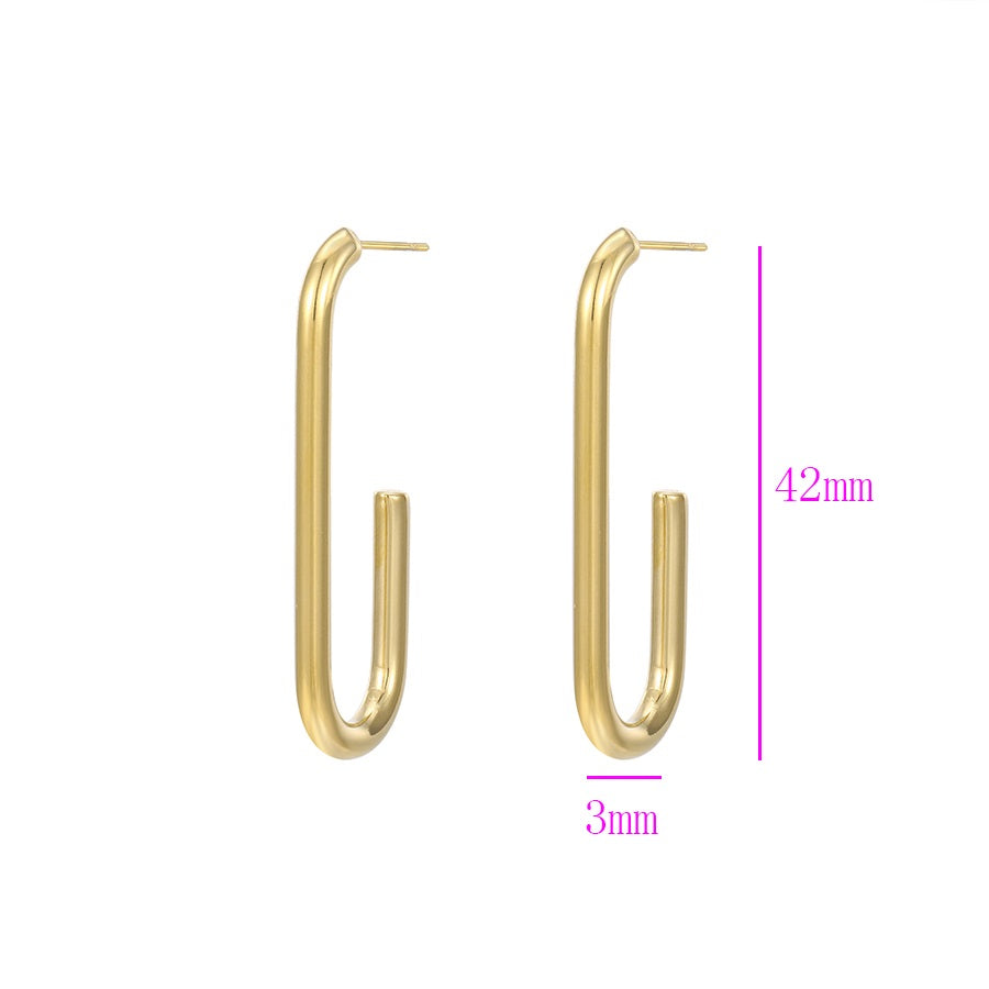 Harma jewelry Essential Paper Clip Stud Earrings