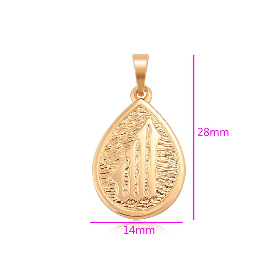 Harma Jewelry 18k gold plated Gracious God Gold Teardrop Necklace