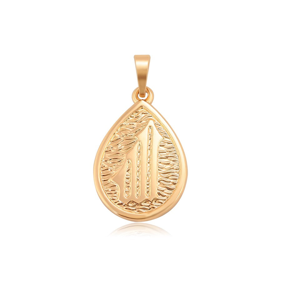 Harma Jewelry 18k gold plated Gracious God Gold Teardrop Necklace