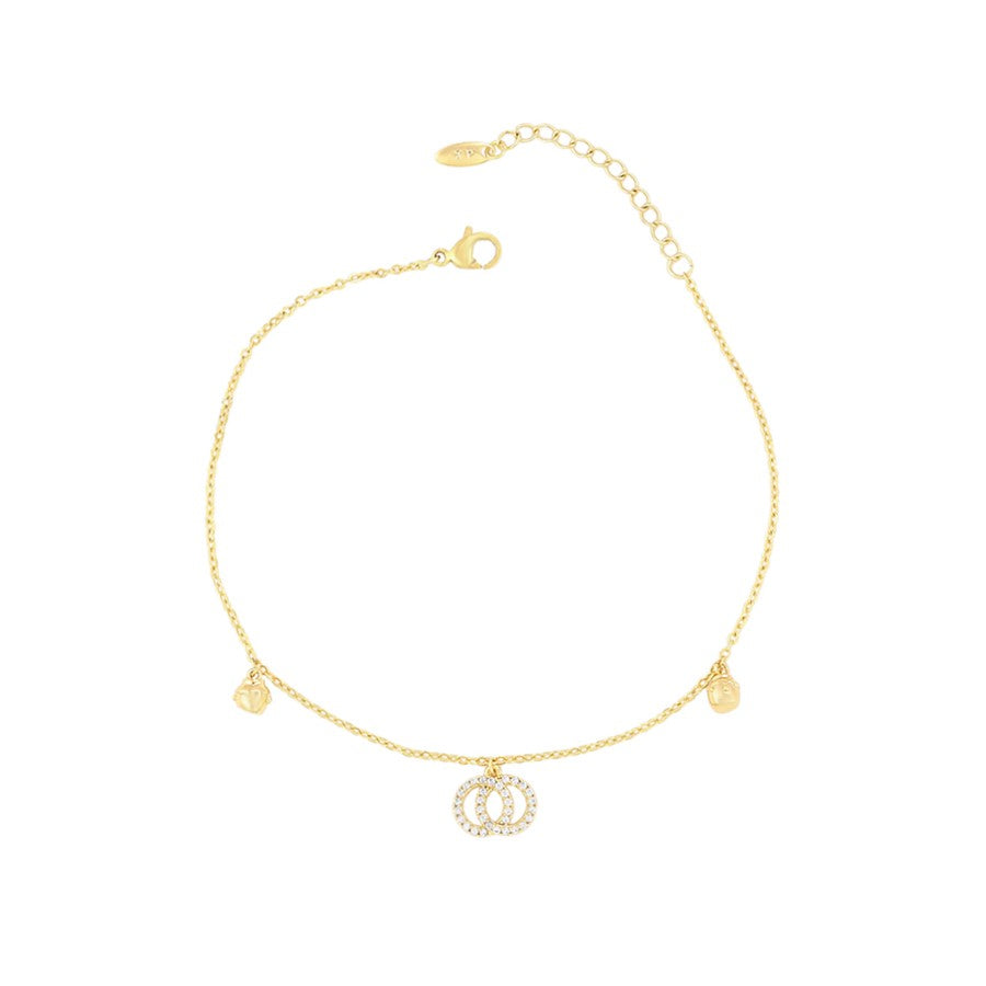 harma jewelry 14k gold plated divine collection Body and Mind Harmony Bracelet