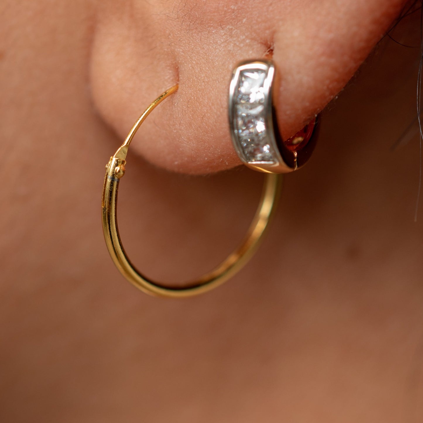 Harma Jewelry Back to Basics Thin Gold Hoops