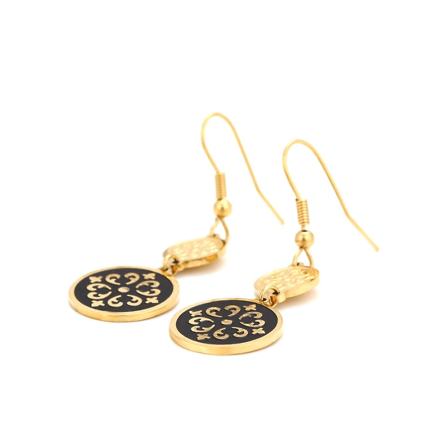 Harma Jewelry 14k gold plated Enchanted Heirloom Dangle Earrings