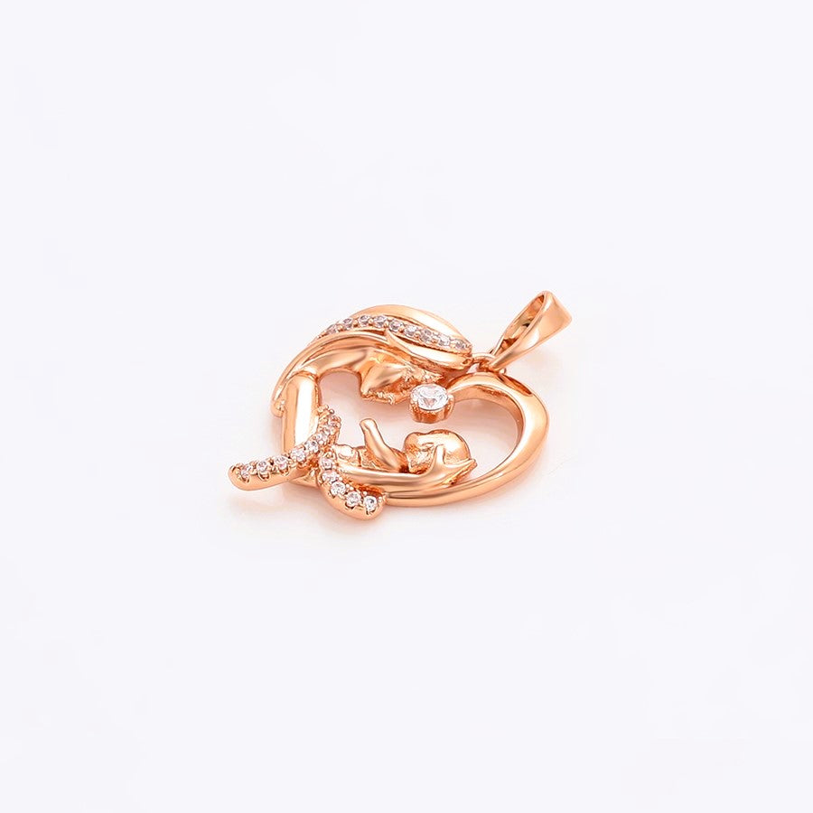 Harma Rose Gold plated Wholehearted Mom & Baby Necklace