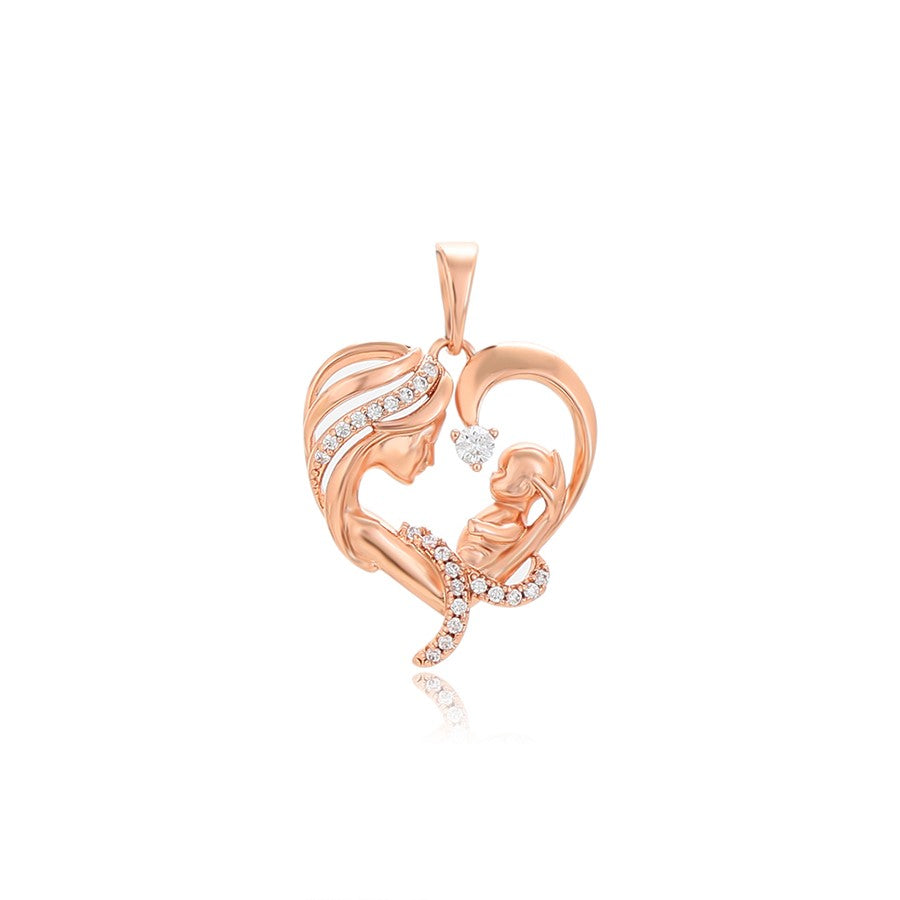 Harma Rose Gold plated Wholehearted Mom & Baby Necklace