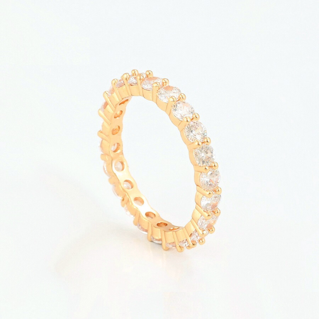 Harma Jewelry divine collection 18k gold plated Gold Brilliant Eternity Band